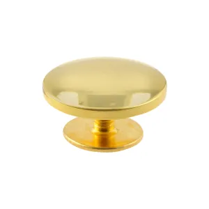 15mm Gold, Flat Top Stud with Screw, Zinc Alloy - PK5, #P-4001-15-GLD