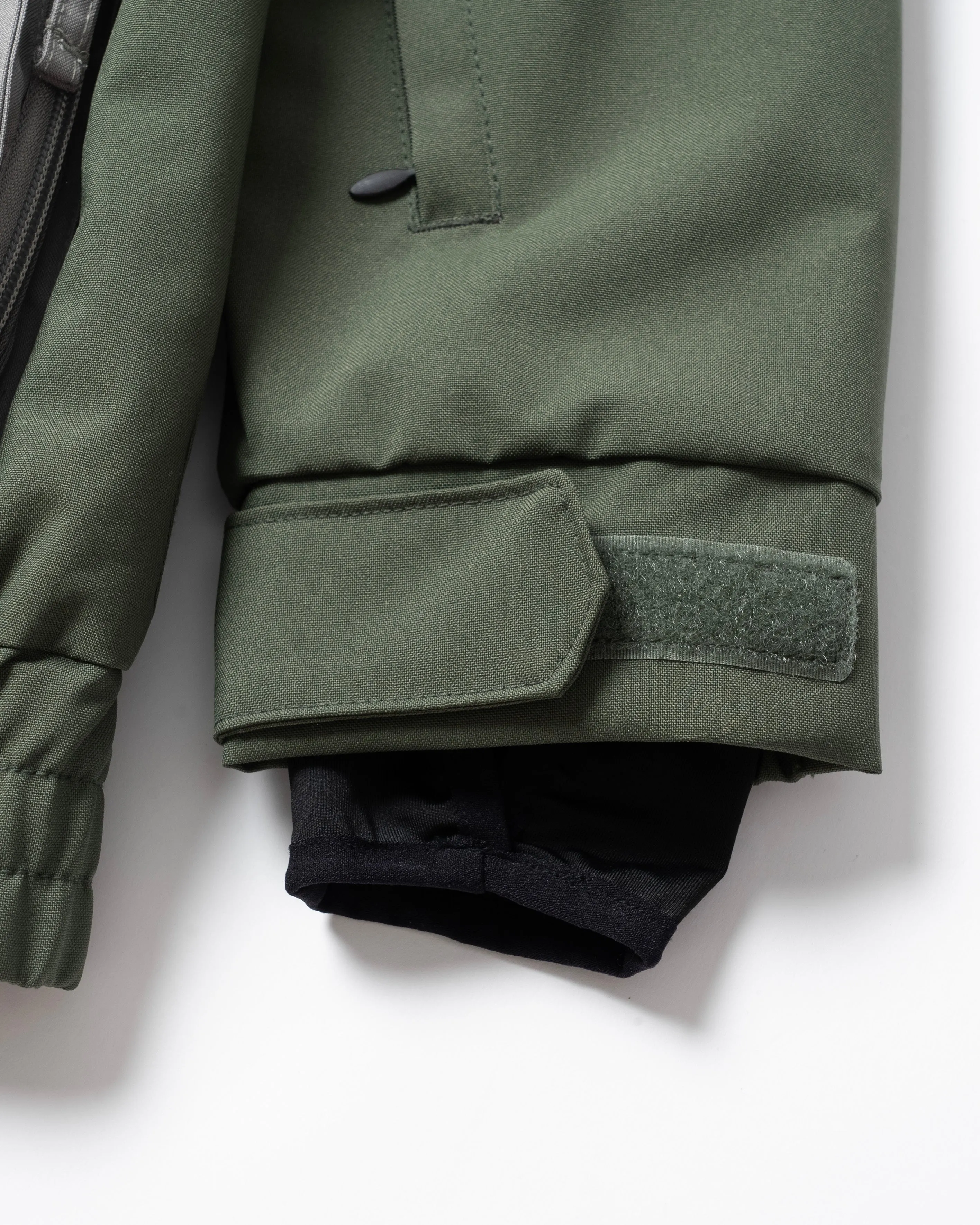 BICOLOR MULTI FULL ZIP JACKET - KHAKI