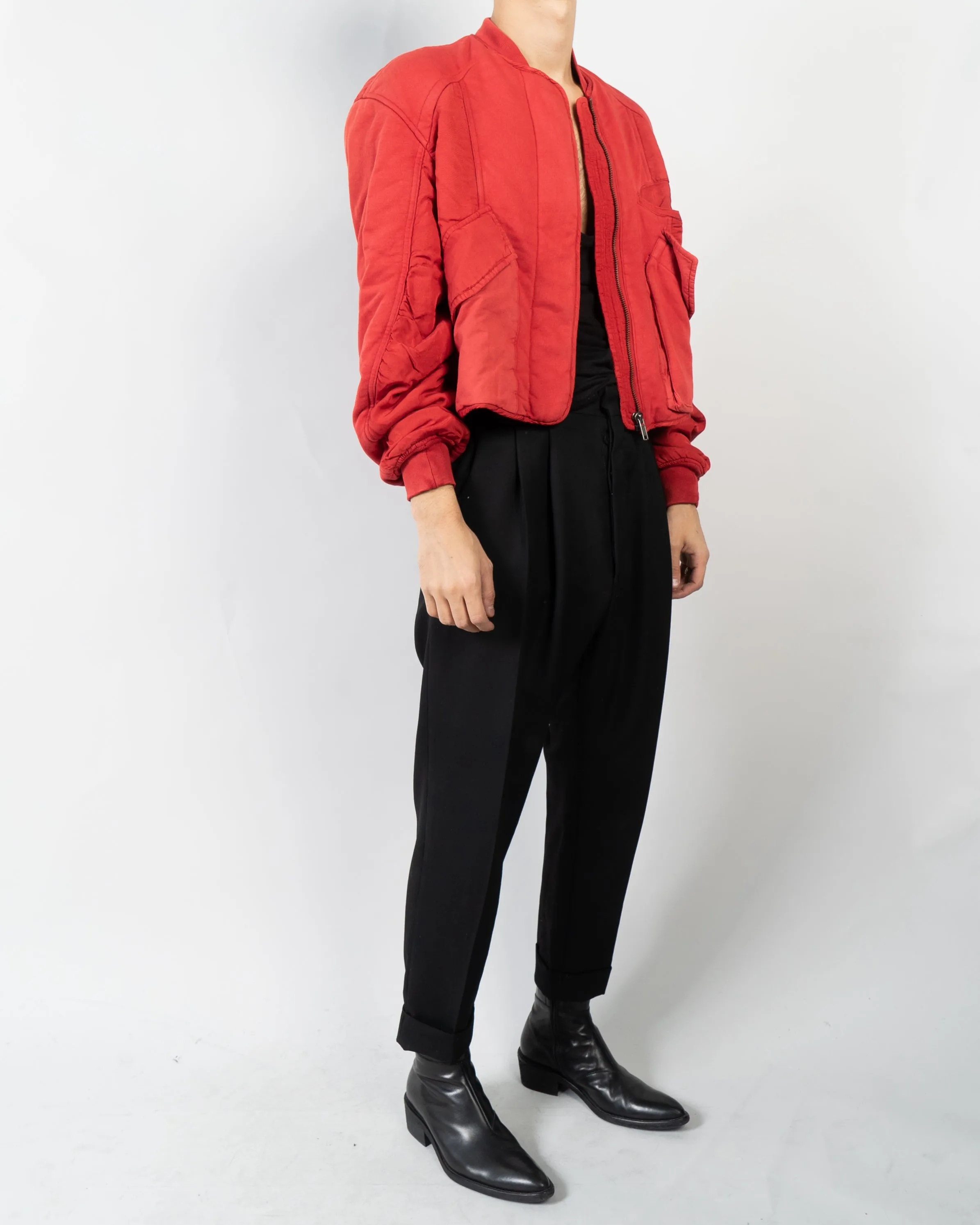 FW16 Quilted Red Perth Bomber