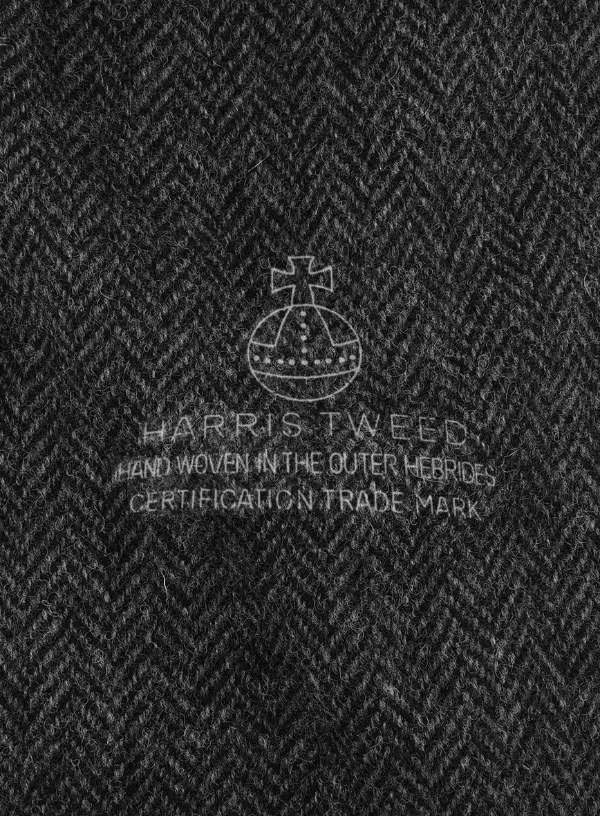 Harris Tweed Charcoal Herringbone Suit