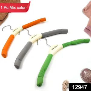 Non-Slip Solid Sponge Hanger for Closet, Mix Color (1 Pc)