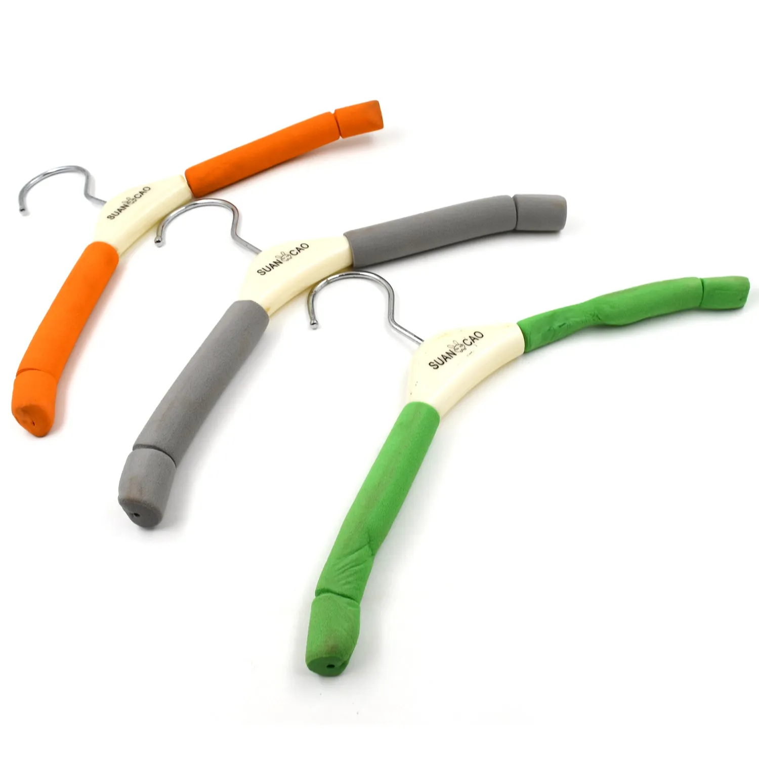Non-Slip Solid Sponge Hanger for Closet, Mix Color (1 Pc)