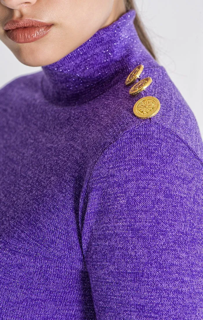 PURPLE CONSTELLATION TURTLENECK