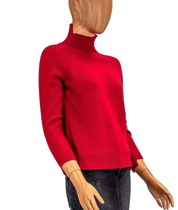 Red Cashmere Turtleneck