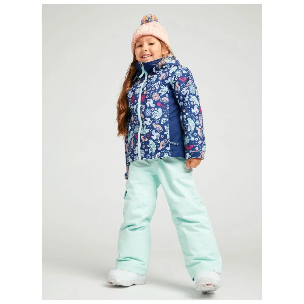 Roxy Lola Girls Bib Ski Pants - Fair Aqua