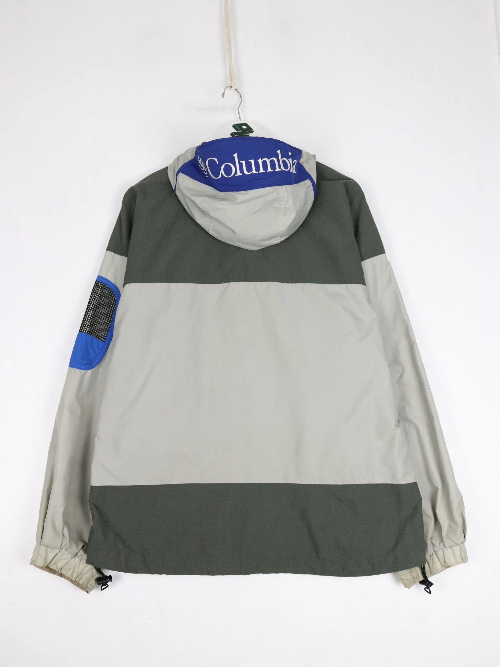 Vintage Columbia Jacket Mens Medium Beige Ski Hooded