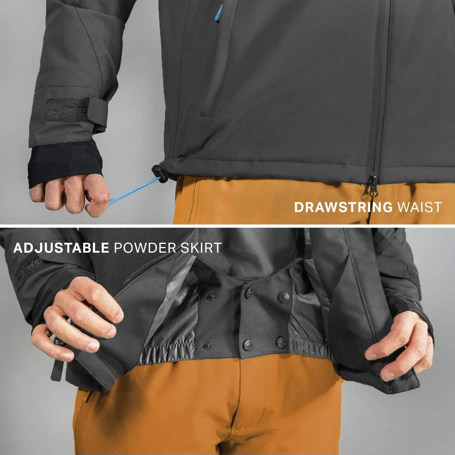 Wildhorn Dover Premium Mens Ski Jacket - Designed in USA - Insulated Waterproof & Windproof Snow Jacket